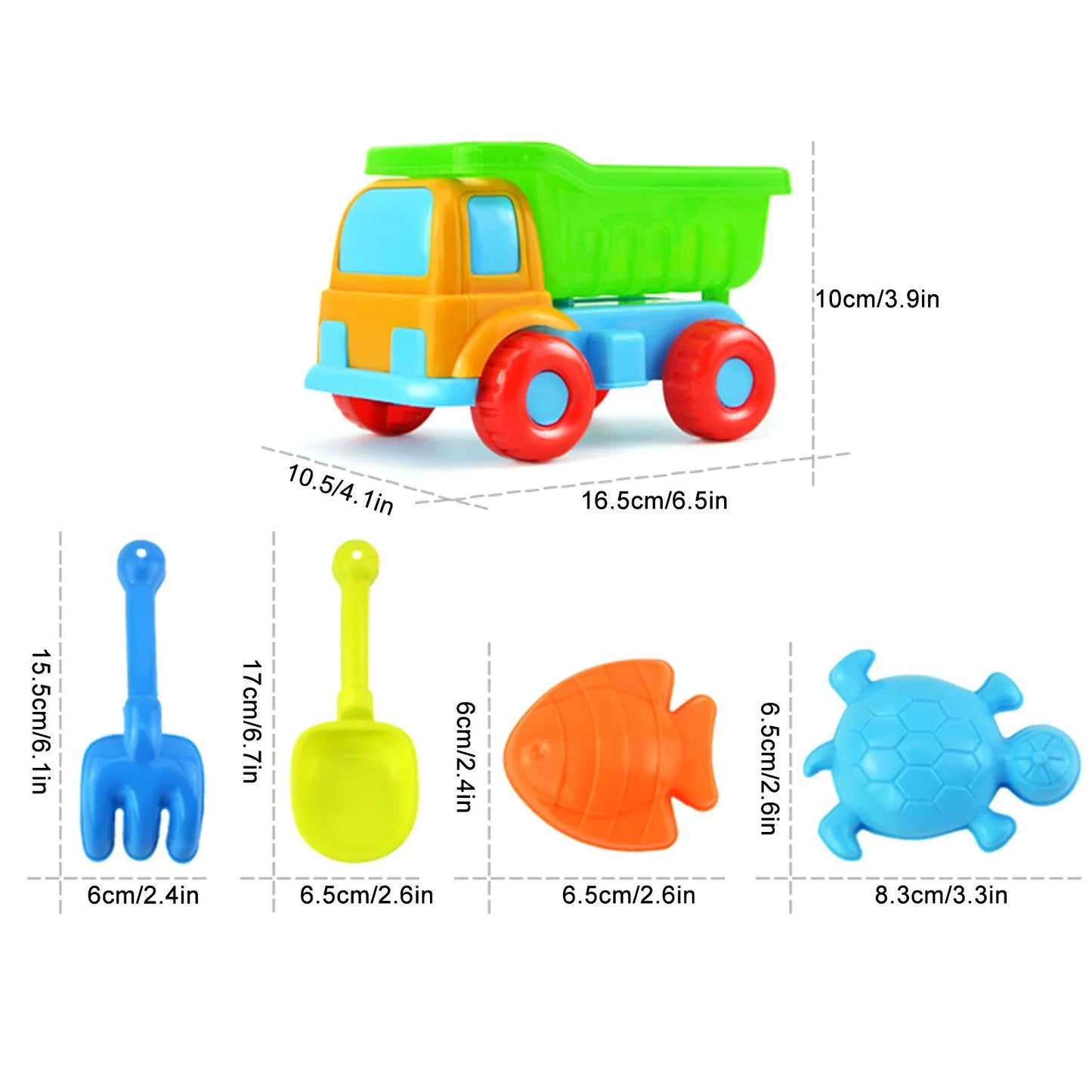 Beach Toys for Kids,5 Piece Beach Toy Sand Set Sand Play Sandpit Toy Summer Outdoor Toy